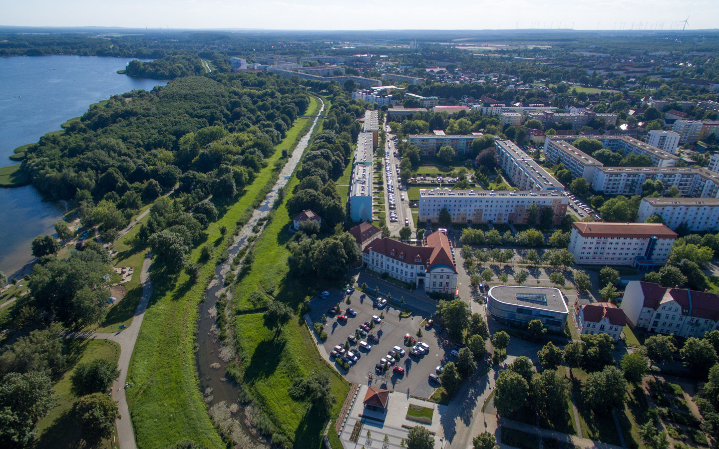 Luftbild Senftenberger See, Foto: Axel Heimken, Lizenz: Stadt Senftenberg