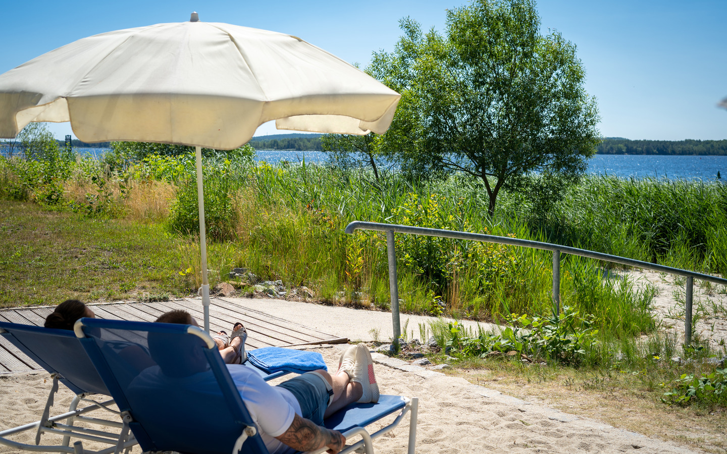 Hauseigener Strand im Strandhotel, Foto: Christian Große
