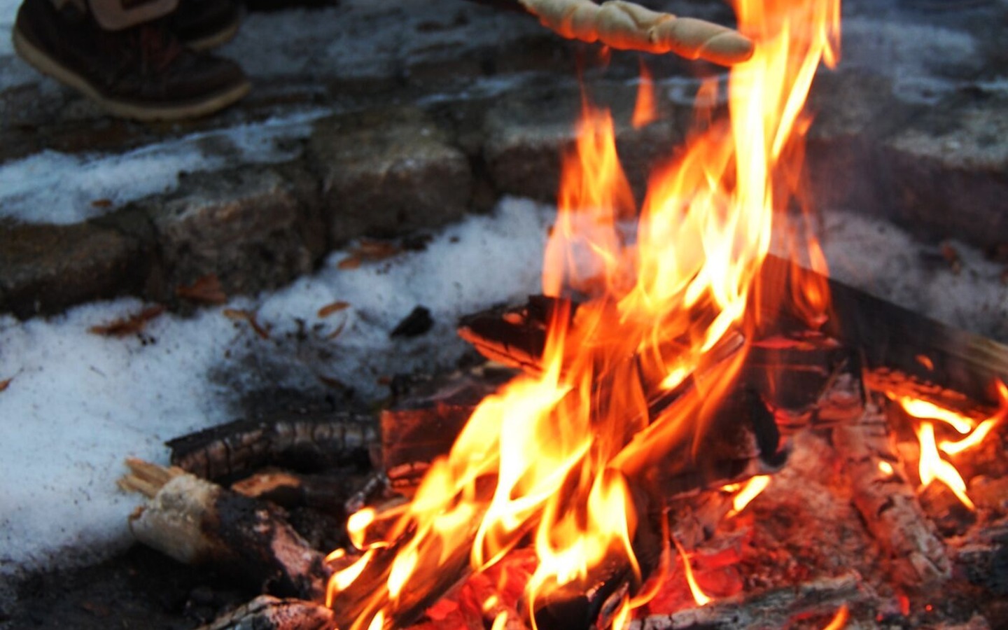 Winterlagerfeuer, Foto: Zweckverband LSB, Lizenz: Zweckverband LSB
